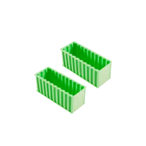 Spur N Open Top Container Schrottcontainer 2er Pack grün