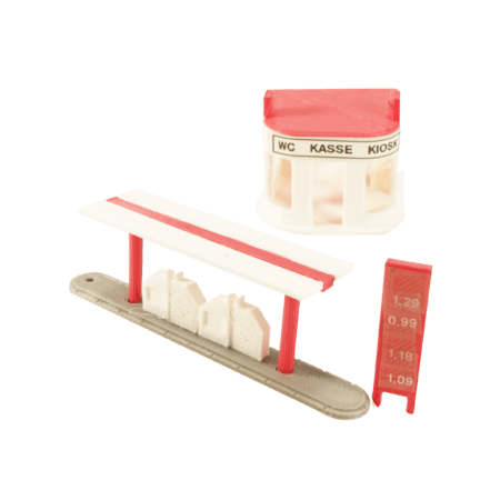 Spur N Tankstelle rot weiß einfach