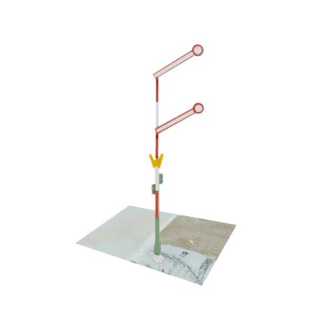 Spur H0 Formsignal mit Wartezeichen Hp0-2