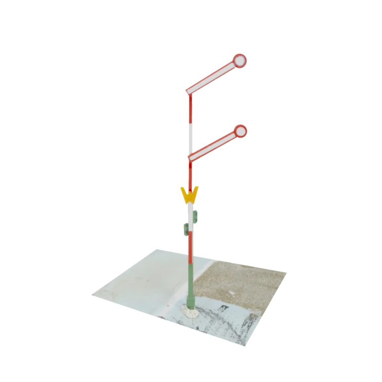 Spur H0 Formsignal mit Wartezeichen Hp0-2