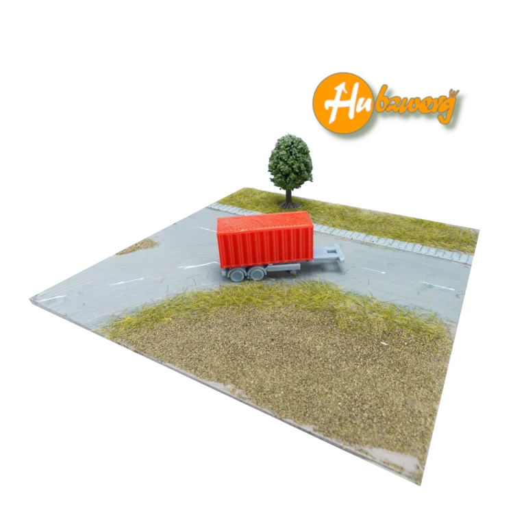 Container Chassi 20ft mit Container