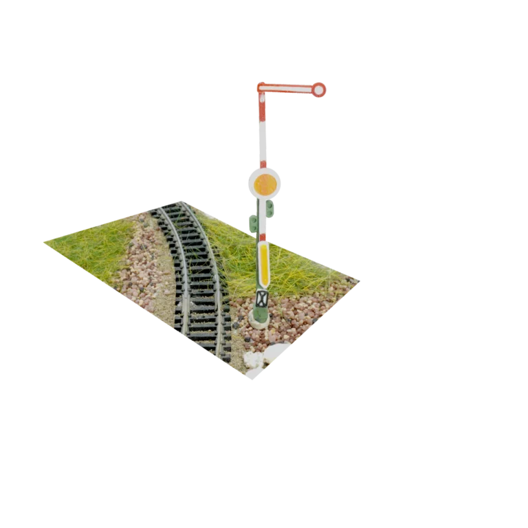 Spur N Hauptsignal mit Vorsignal Formsignal