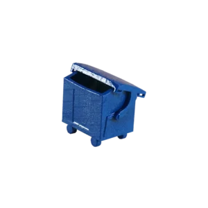 Spur H0 Müllcontainer blau