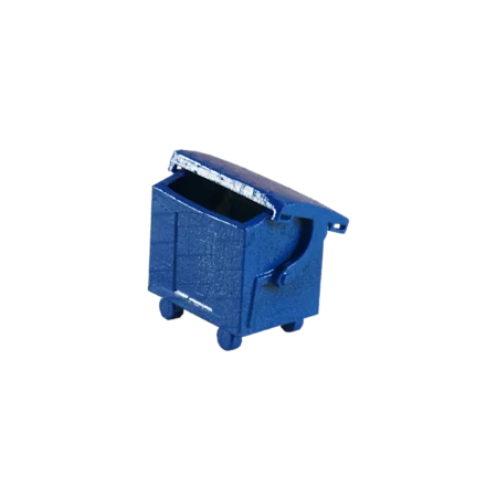 Spur H0 Müllcontainer blau