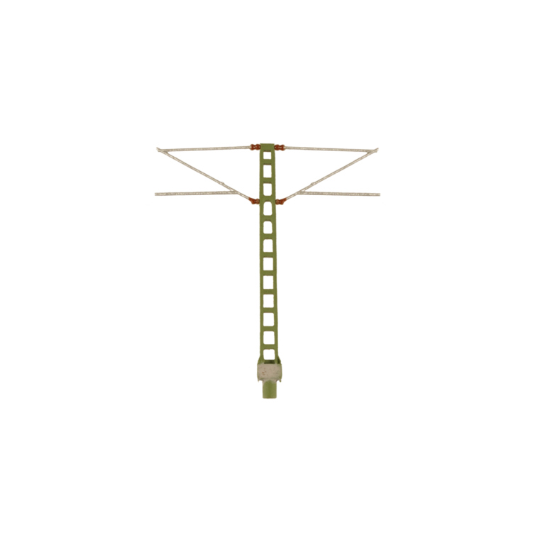 Spur TT Oberleitung zweigleisig Mast 7m