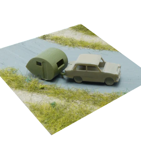 Spur TT Trabant graubeige mit Camping Ei