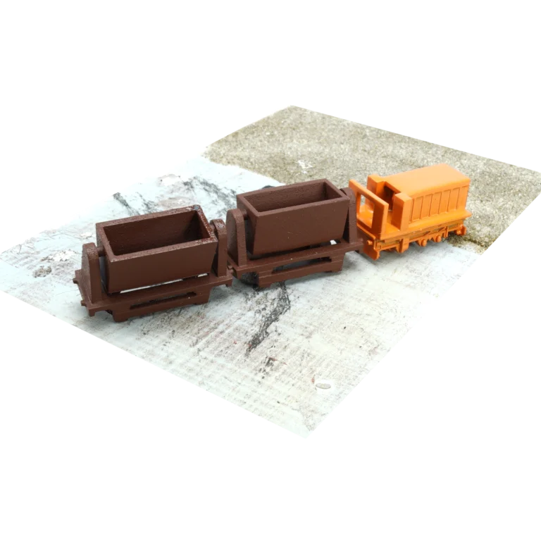 Spur TT Grubenbahn orange komplett mit Loren