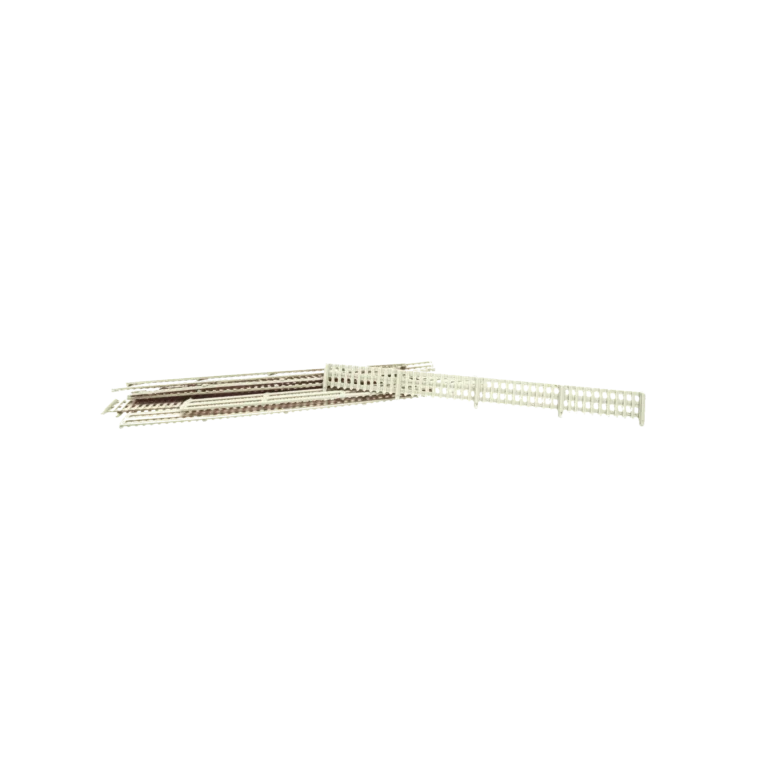 Spur H0 Senkrechtzaun beige Set 10er Pack