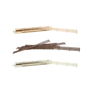 Spur H0 Senkrechtzaun Set drei Farben