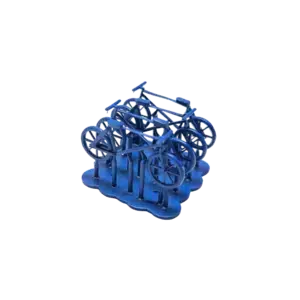 Spur H0 Fahrräder blau 4er Pack