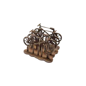 Spur H0 Fahrräder braun 4er Pack