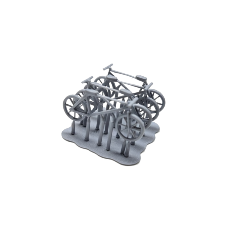Spur H0 Fahrräder grau 4er Pack