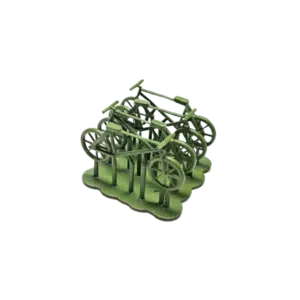 Spur H0 Fahrräder grün 4er Pack