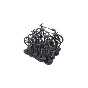 Spur H0 Fahrräder schwarz 4er Pack