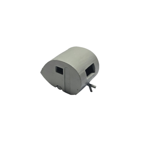 Spur H0 Camping Anhänger DDR grau