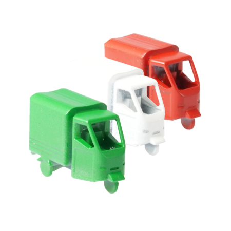 Spur H0 Dreirad LKW Planenaufbau Gruppe