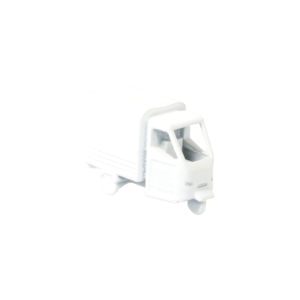 Spur H0 Dreirad LKW Planenaufbau weiss