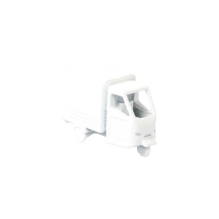 Spur H0 Dreirad LKW Planenaufbau weiss