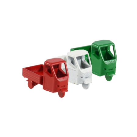 Spur H0 Dreirad LKW Pritsche 3er Set