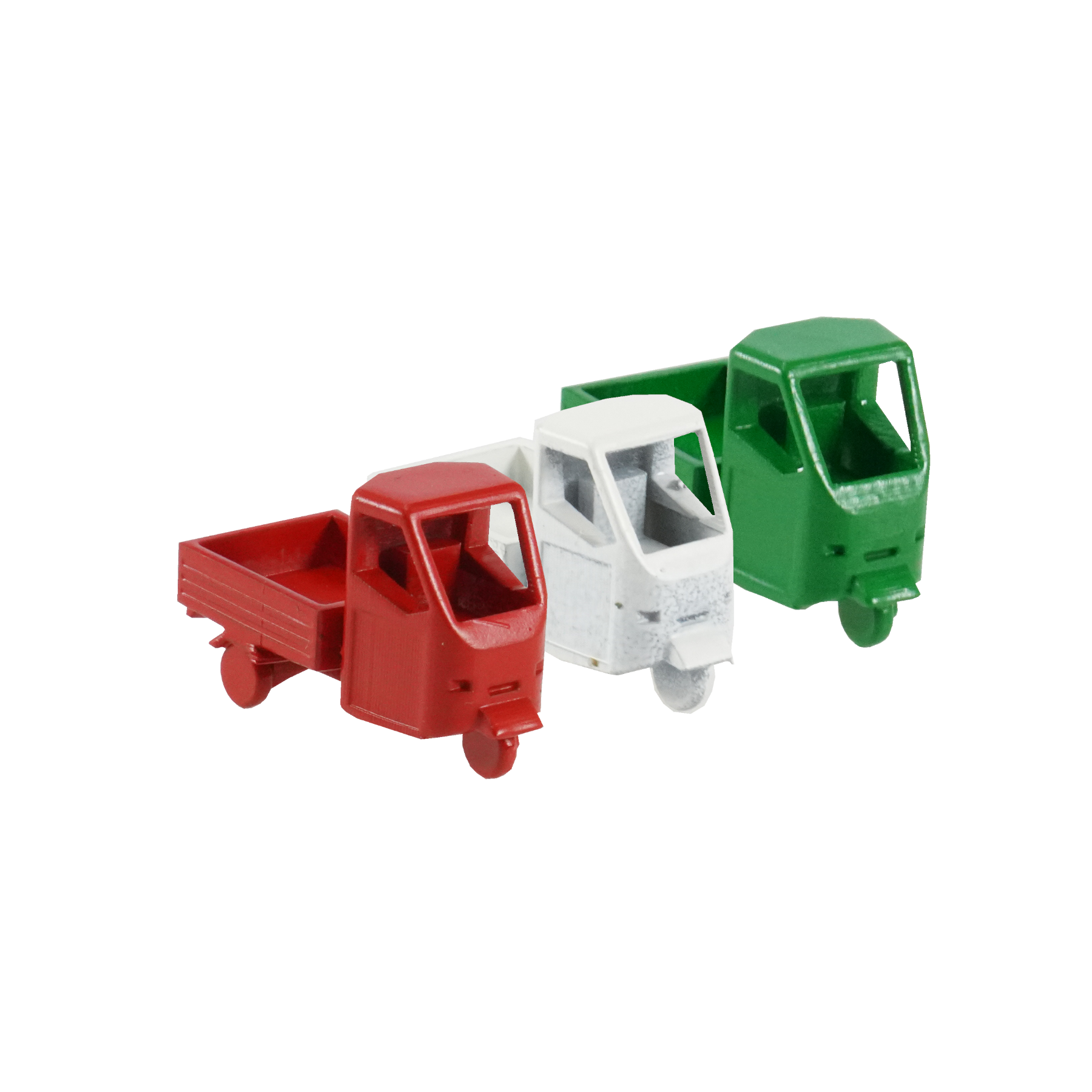 Spur H0 Dreirad LKW Pritsche 3er Set