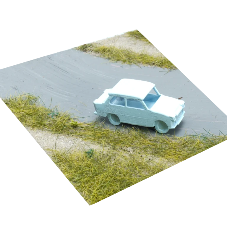 Spur H0 Trabant hellblau