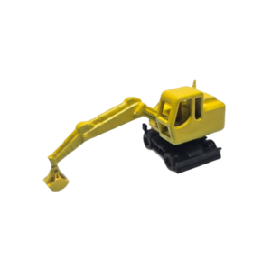 Spur N Radbagger ausgestreckt gelb mit Korb