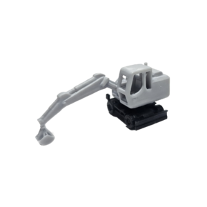 Spur N Radbagger ausgestreckt grau mit Korb