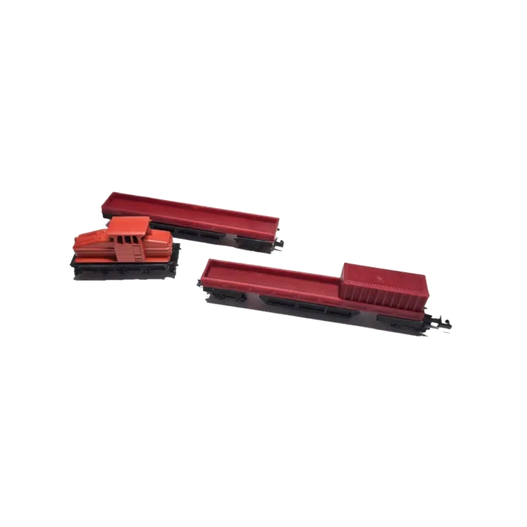 Spur N Zugset Rot Bausatz