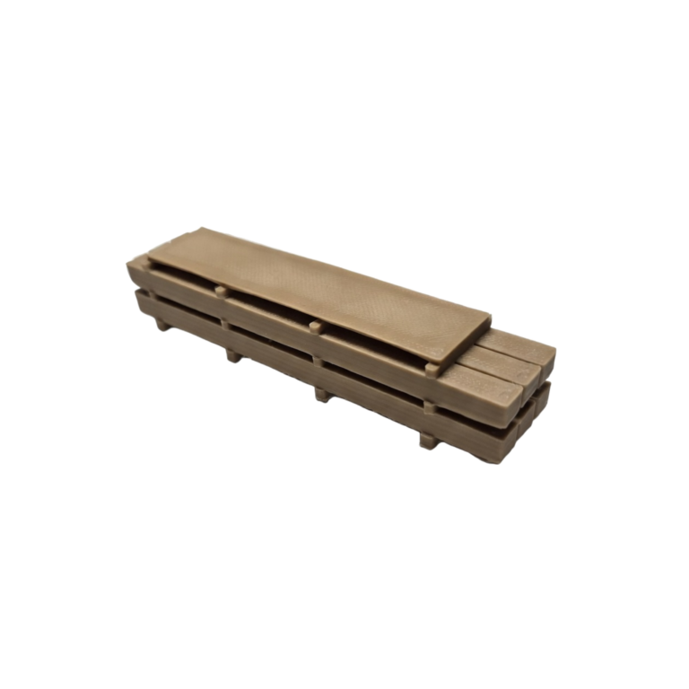 Spur TT Holzbalken Stapel lang mittelbraun