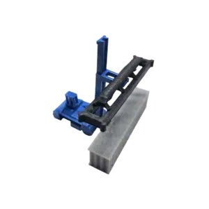 Spur Z Containerstapler blau mit Container