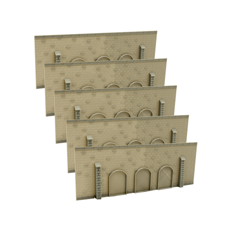 Spur N Backsteinmauer mit Galerie 5er Pack