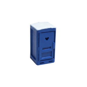 Spur TT Miettoilette Baustelle blau/weiss