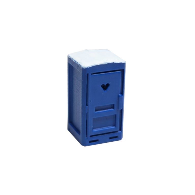 Spur TT Miettoilette Baustelle blau/weiss