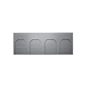 Spur TT Steinwand mit Bögen grau