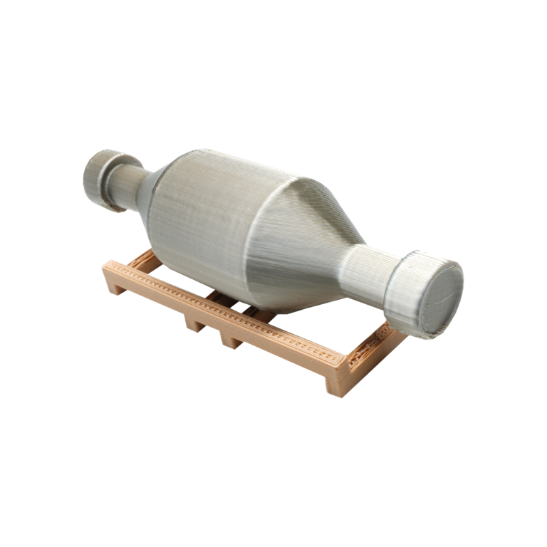 Spur H0 Boiler Bronze in Transportgestell