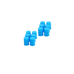 Spur H0 Fässer blau 12er Pack