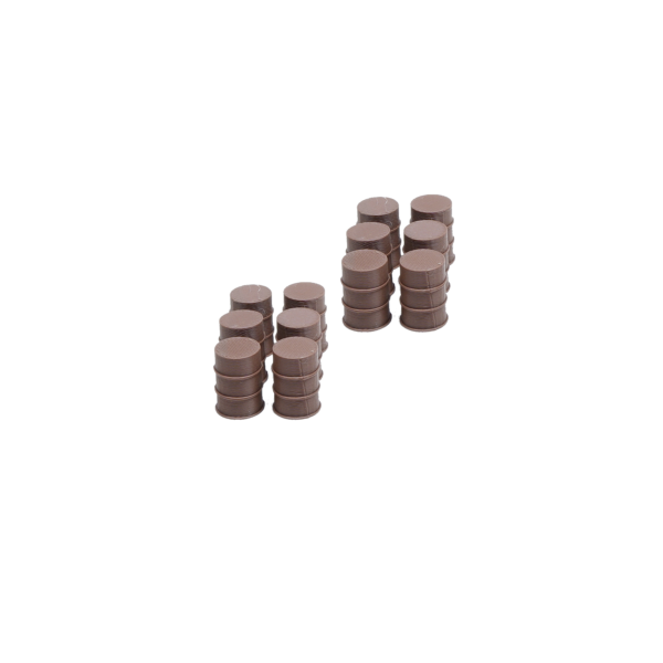 Spur H0 Fässer braun 12er Pack
