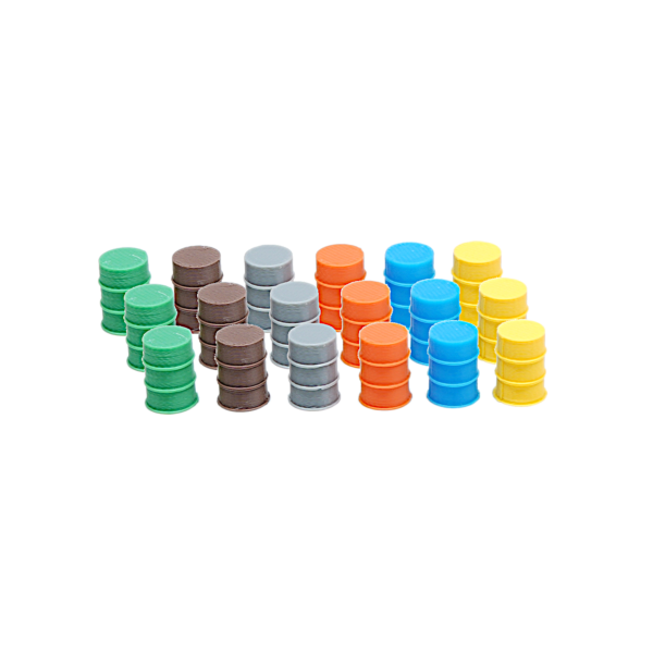 Spur H0 Fässer Mix – 18er Pack