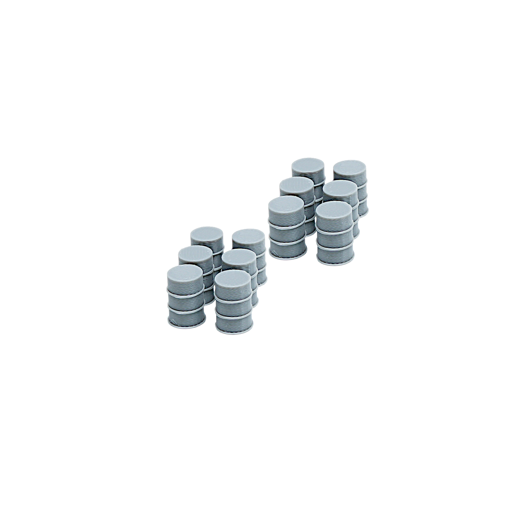 Spur H0 Fässer grau 12er Pack