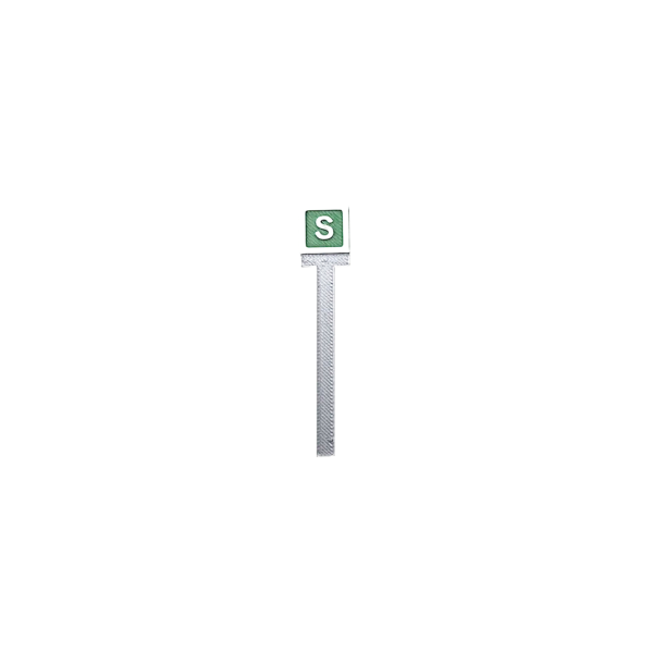 Spur H0 Sbahn Schild auf Mast