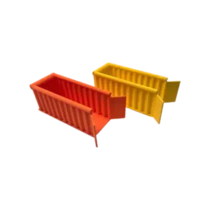 Spur H0 Open Top Container Set