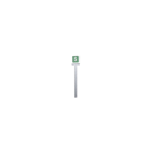 Spur TT Sbahn Schild auf Mast