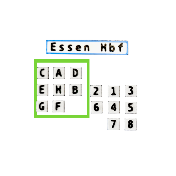 Abschnitt Schilder Spur H0 Epoche V