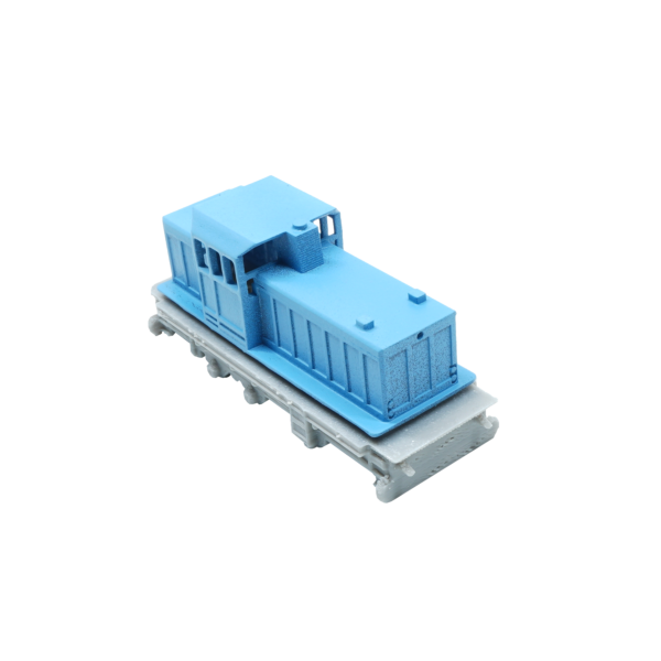 Spur N Privatbahn Lok blau/grau