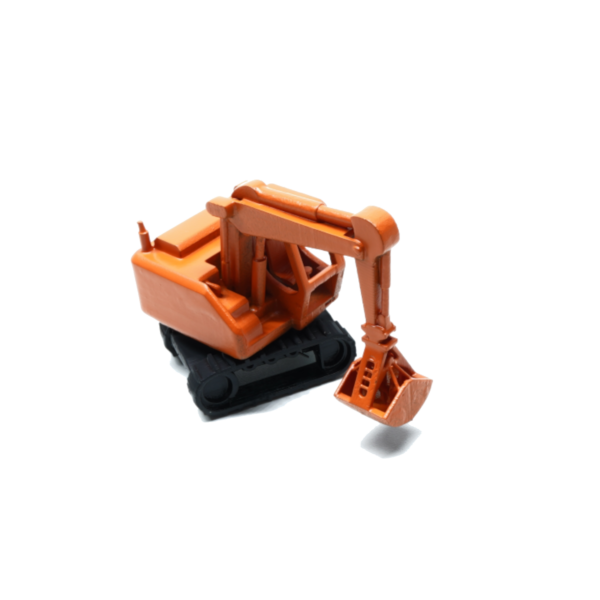 Spur N Raupenbagger stehend orange