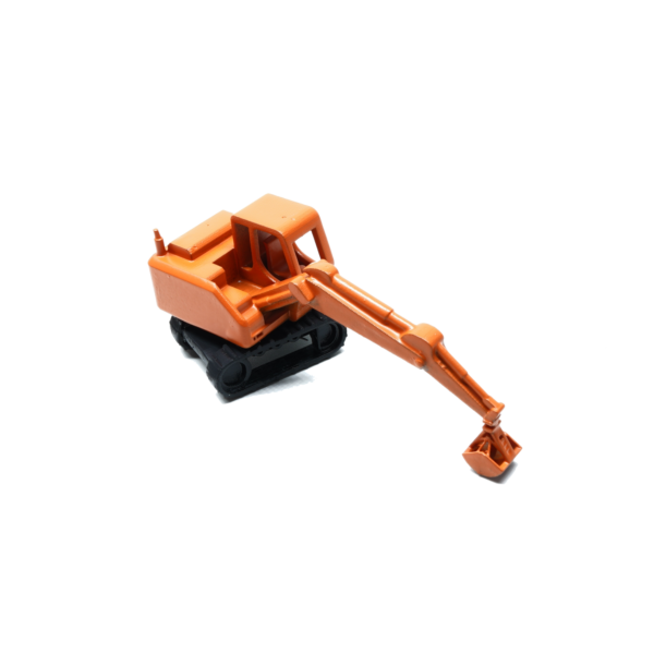 Spur TT Raupenbagger in Arbeitsstellung orange