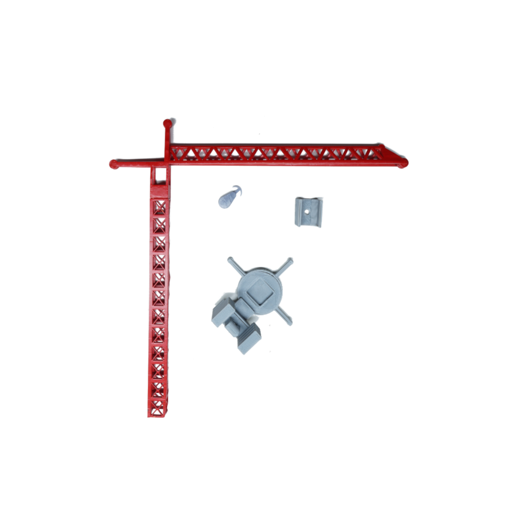 Turmdrehkran rot lackiert Bausatz Spur Z