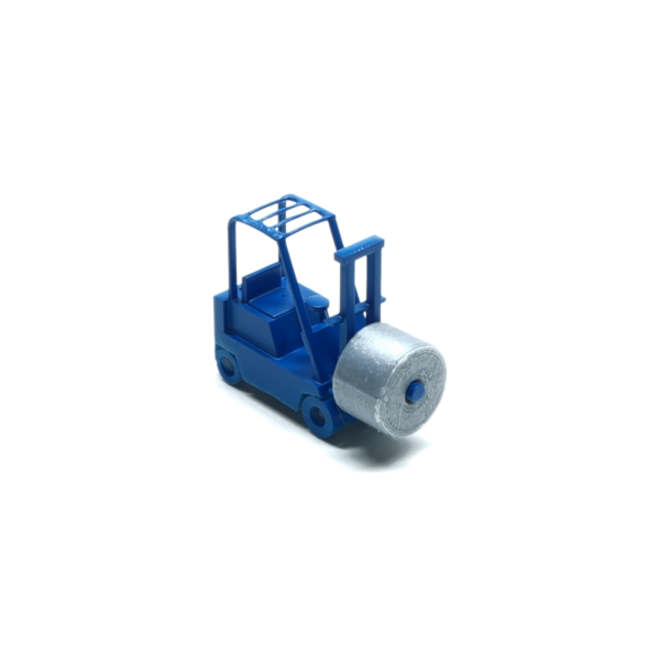 Spur N Stapler mit Coil Stange blau